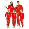 thumbnail image 1 of BadPiggies Christmas Family Matching Pajamas Set Fleece Jammies Sleepwear Long Sleeve Holiday Pjs, 1 of 6