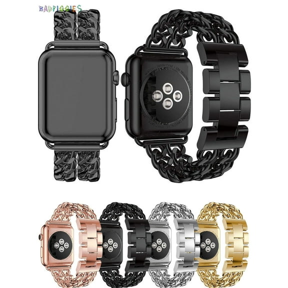 BadPiggies Cowboy Chain Replacement Bands Strap Bracelet for Apple Watch iWatch Series 7 6 5 4 3 2 1 38/40mm 42/44mm