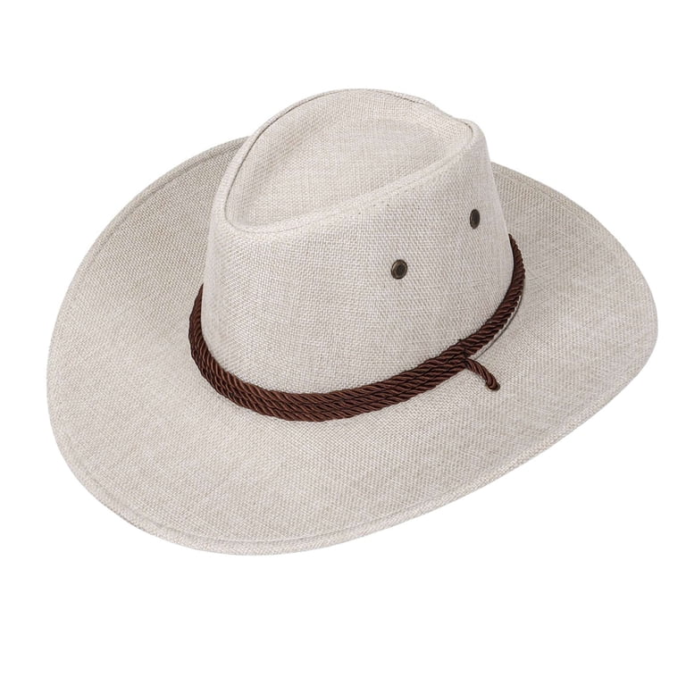 BadPiggies Cowboy Hat for Men and Women, Wide Brim Roll Up 