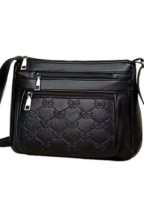 BadPiggies Crossbody Bag for Women, Soft PU Leather Shoulder Handbags Work Travel Tote Purses with Adjustable Strap