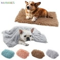 thumbnail image 1 of BadPiggies Dog Fluffy Faux Fur Blanket Reversible Plush Cat Sleep Mat for Pet Bed, Couch, Sofa, Car (M, Brown), 1 of 9