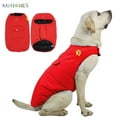 thumbnail image 1 of BadPiggies Double Sides Dog Vest Coat Winter Waterproof Pet Jacket for Small Medium Large Dogs (XS, Red), 1 of 7
