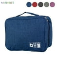 thumbnail image 1 of BadPiggies Electronics Accessories Organizer Waterproof Cosmetic Case Travel Storage Bag for USB Cables, Camera, Power Bank, 1 of 8