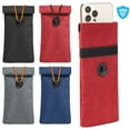 thumbnail image 1 of BadPiggies Faraday Bag RFID Signal Blocking Shielding Pouch Anti-Tracking Anti-Hacking Bag for Cell Phone Car Key (Red), 1 of 9