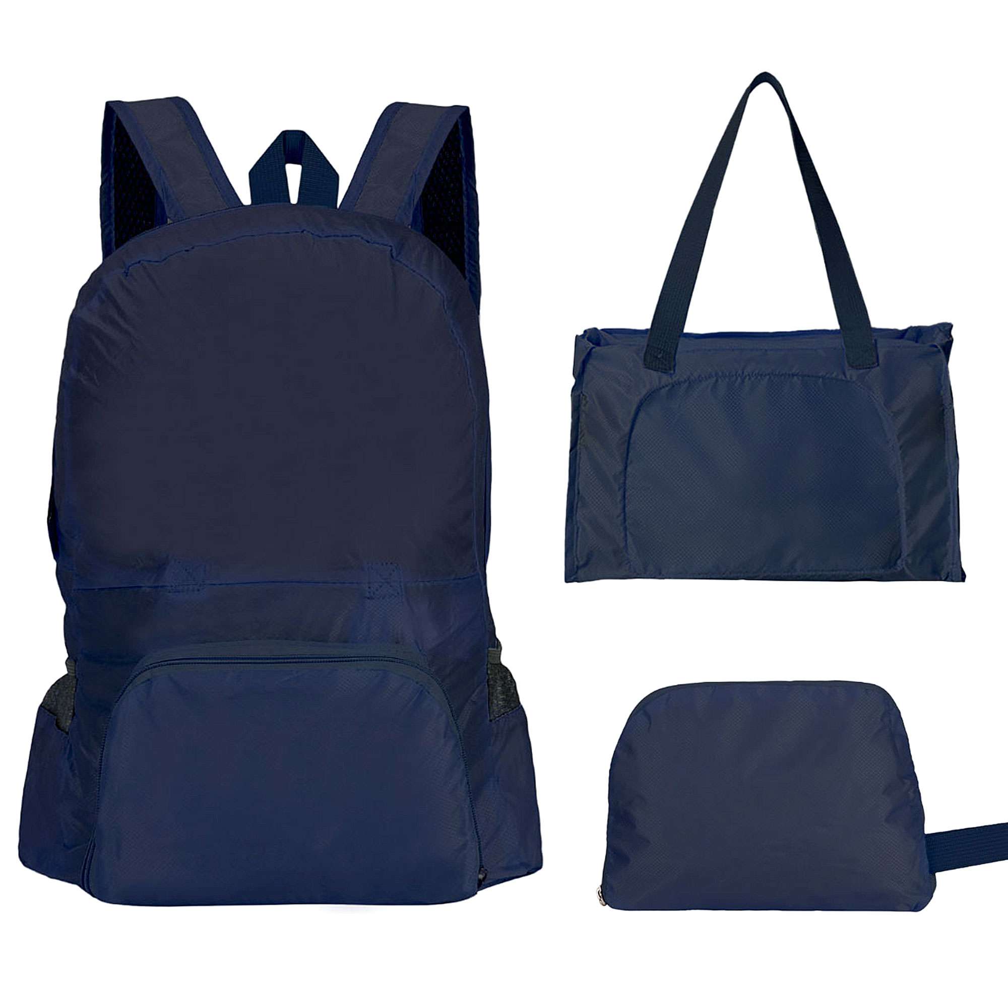 Navy Foldable Backpack Foldable backpack  main image 3