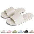 thumbnail image 1 of BadPiggies Shower Shoes for Women Men, Quick Dry Non Slip Bathroom Slippers Foldable Comfort House Slides Sandals, 1 of 8