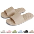 thumbnail image 1 of BadPiggies Shower Shoes for Women Men, Quick Dry Non Slip Bathroom Slippers Foldable Comfort House Slides Sandals, 1 of 8