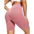 thumbnail image 1 of BadPiggies High Waist Yoga Shorts for Women Butt Lifting Tummy Control Workout Shorts Leggings Running Booty Shorts (S, Pink), 1 of 6
