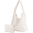 thumbnail image 1 of BadPiggies Hobo Bags for Women Soft Vegan PU Leather Shoulder Handbag Slouchy Tote Purses, 1 of 7