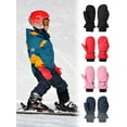 thumbnail image 1 of BadPiggies Kids Ski Gloves Waterproof Winter Warm Snowboard Mittens for Boys Girls 4-9 Years (Pink), 1 of 9