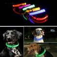 thumbnail image 1 of BadPiggies LED Dog Collar Pet Collar Rechargeable USB Reflective Adjustable Safety Flashing Luminous Leashes Light Up Night For Small Medium Large Dogs, 1 of 9