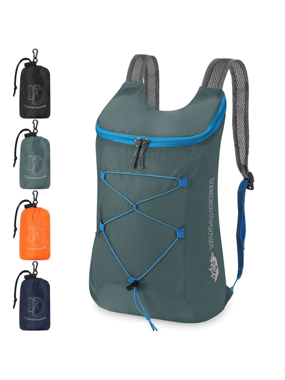 BadPiggies Lightweight Packable Backpack Waterproof Foldable Hiking Bag Travel Daypack 20L (Gray)