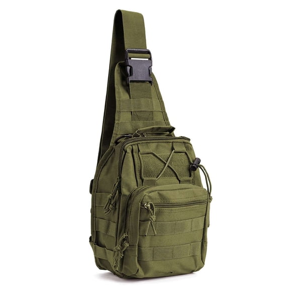 BadPiggies Men Sling Chest Bag Waterproof Sports Shoulder Bag Backpack Outdoor Hiking Camping Daypack