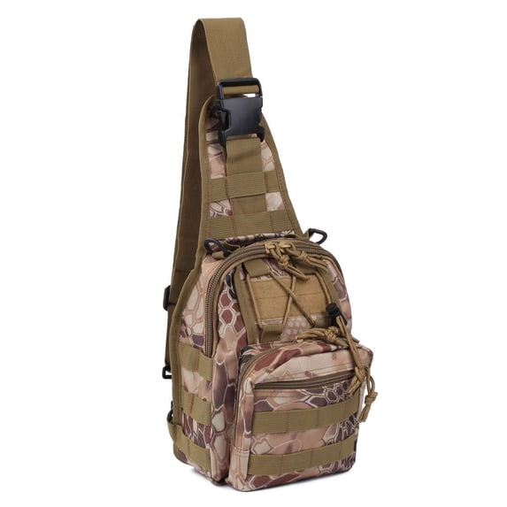 BadPiggies Men Sling Chest Bag Waterproof Sports Shoulder Bag Backpack Outdoor Hiking Camping Daypack
