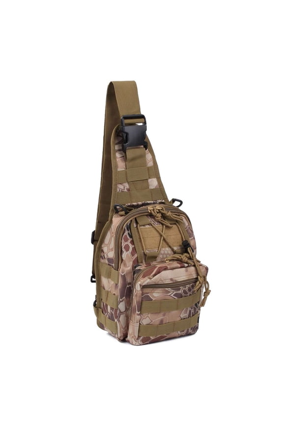 BadPiggies Men Sling Chest Bag Waterproof Sports Shoulder Bag Backpack Outdoor Hiking Camping Daypack