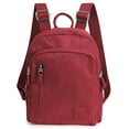 thumbnail image 1 of BadPiggies Mini Backpack Purse for Women, Small Nylon Day Packs Waterproof Multi-Pockets Ladies Travel Bag - Red, 1 of 10