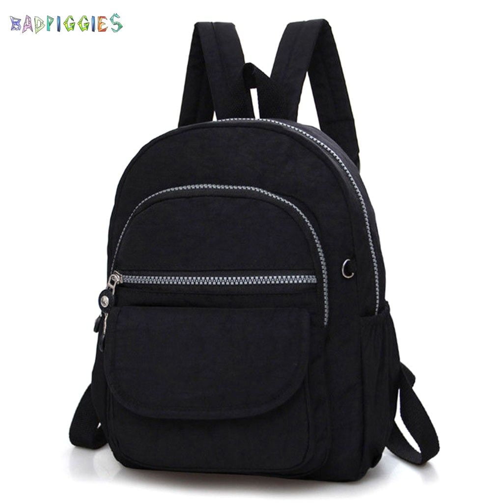 BadPiggies Nylon Mini Casual Waterproof Travel Backpacks Shoulder