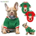 thumbnail image 1 of BadPiggies Pet Dog Fleece Sweater Winter Clothes Warm Thickening Coat Jacket Xmas Reindeer Pajamas for Puppy Small Dog Cat (XS, Red), 1 of 8