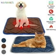thumbnail image 1 of BadPiggies Pet Self Heating Thermal Mat, Self Warming Hot Pad Non-Slip Sofa Car Seat Warmer for Small Medium Pets Cats Dogs Bed (L, Coffee), 1 of 9
