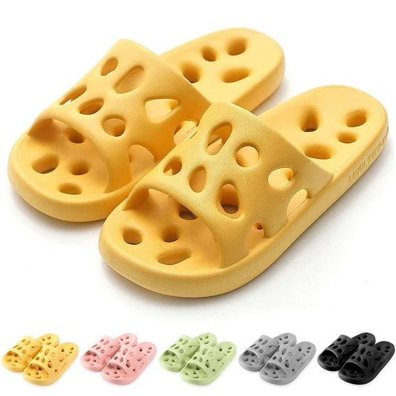 BadPiggies Pillow Slippers Shower Sandals Unisex EVA Quick Dry Bathroom Slipper Non Slip Soft Clouds Home Shoes