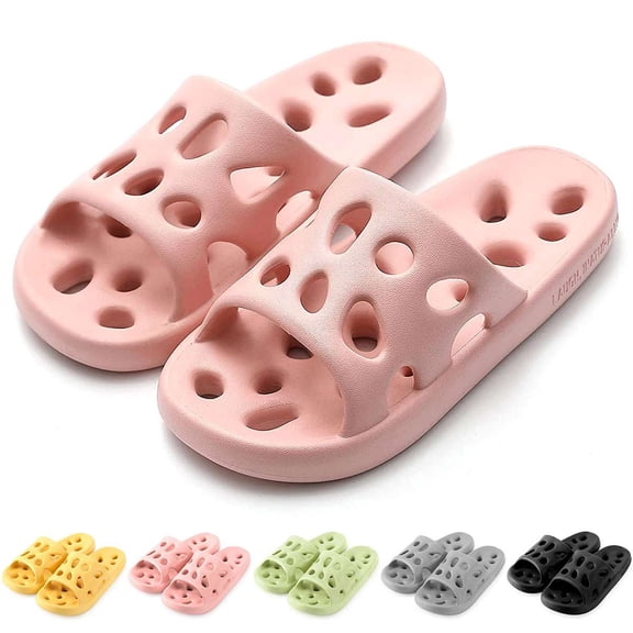 BadPiggies Pillow Slippers Shower Sandals Unisex EVA Quick Dry Bathroom Slipper Non Slip Soft Clouds Home Shoes