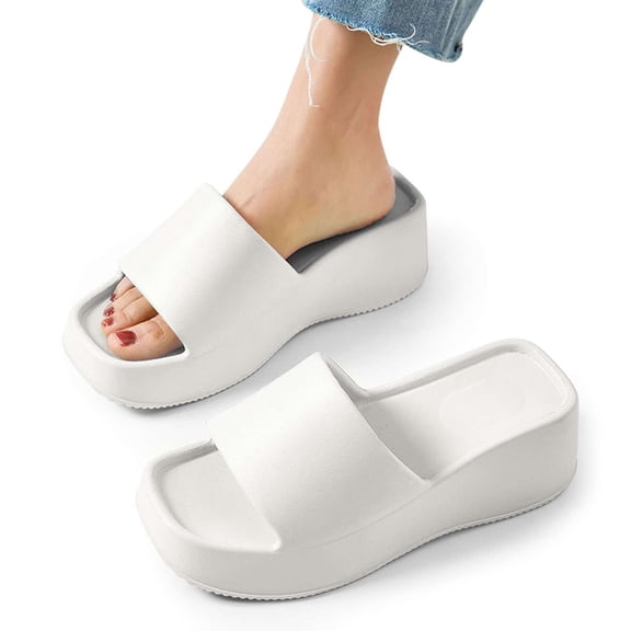 BadPiggies Recovery Slides Sandals for Women Thick Cushion Clouds Slippers Arch Support Non-Slip Shoes for Indoor Outdoor