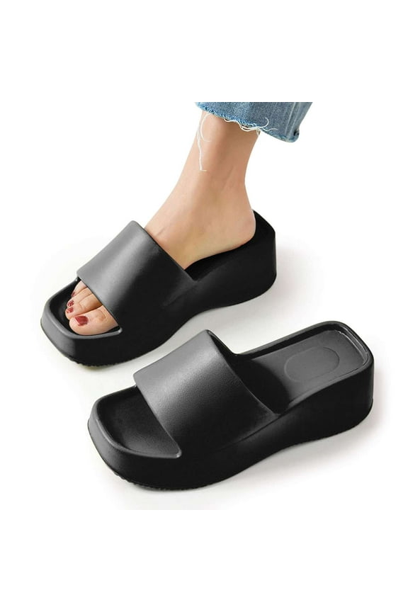 BadPiggies Recovery Slides Sandals for Women Thick Cushion Clouds Slippers Arch Support Non-Slip Shoes for Indoor Outdoor