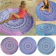 thumbnail image 1 of BadPiggies Round Mandala Blanket Boho Beach Tapestry Bohemian Decoration Hippie Beach Blanket, Circle Tablecloth or Picnic Blanket Indian Meditation Rug Mat for Yoga (Blue), 1 of 9