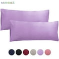 thumbnail image 1 of BadPiggies Set of 2 Ultra Soft Long Pillowcases Microfiber Bedding Body Pillow Cover Non-Zippered Enclosure 20" x 55", 1 of 5