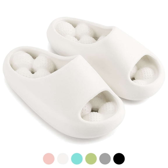 BadPiggies Shower Shoes Massage Clouds Slippers Non-Slip Quick Dry Cushion Thick Sole House Pillow Sandals for Women Men