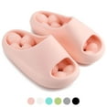 thumbnail image 1 of BadPiggies Shower Shoes Massage Clouds Slippers Non-Slip Quick Dry Cushion Thick Sole House Pillow Sandals for Women Men, 1 of 8