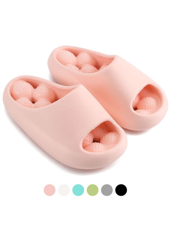 BadPiggies Shower Shoes Massage Clouds Slippers Non-Slip Quick Dry Cushion Thick Sole House Pillow Sandals for Women Men