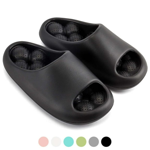 BadPiggies Shower Shoes Massage Clouds Slippers Non-Slip Quick Dry Cushion Thick Sole House Pillow Sandals for Women Men