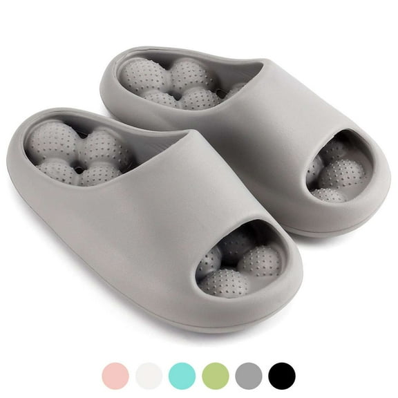 BadPiggies Shower Shoes Massage Clouds Slippers Non-Slip Quick Dry Cushion Thick Sole House Pillow Sandals for Women Men