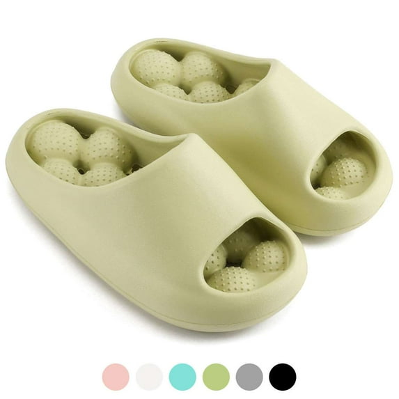BadPiggies Shower Shoes Massage Clouds Slippers Non-Slip Quick Dry Cushion Thick Sole House Pillow Sandals for Women Men