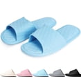 thumbnail image 1 of BadPiggies Shower Shoes for Women Men, Non Slip Quick Dry Bath Slippers Sandals Foldable Comfort House Slides, 1 of 8