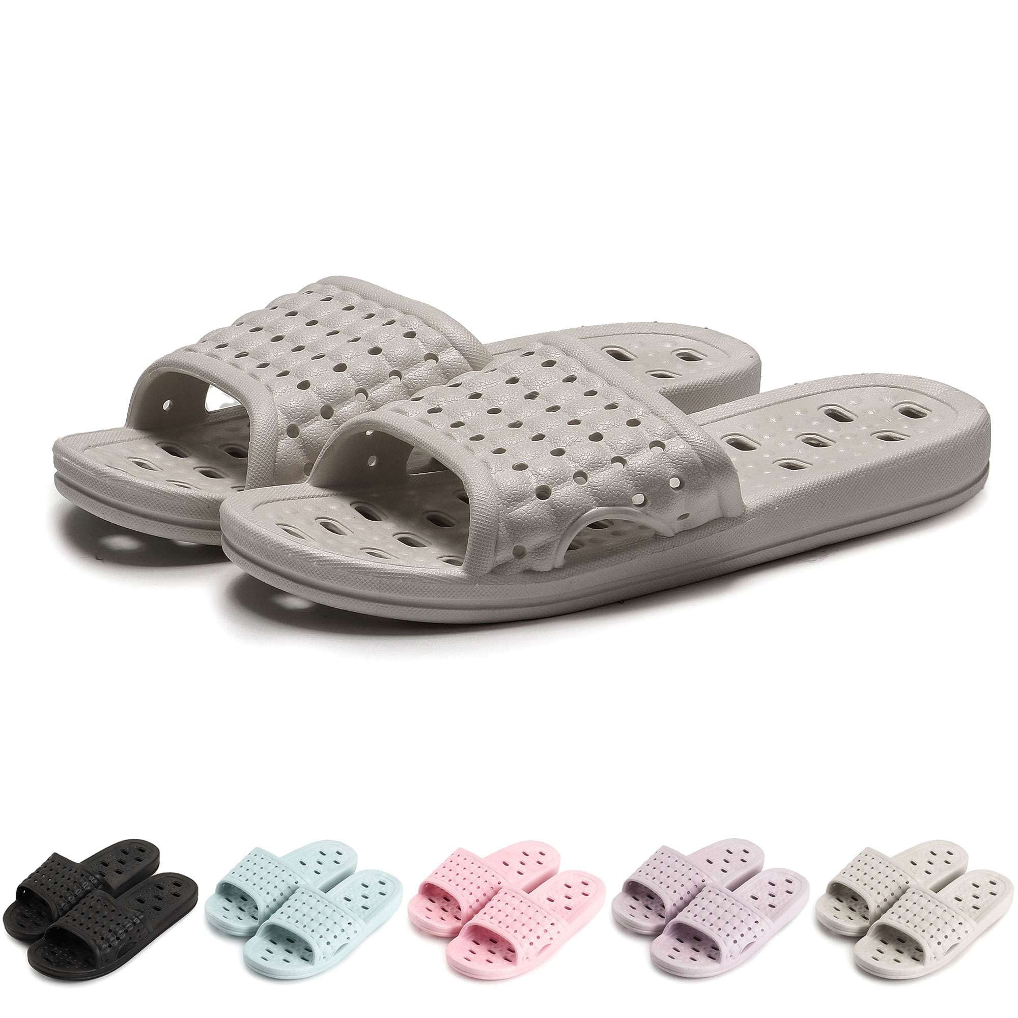 BadPiggies Shower Shoes for Women Men, Quick Drying Non Slip Bath ...