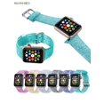 thumbnail image 1 of BadPiggies Soft Silicone Glitter Sport Strap Replacement Band for Apple Watch 38mm 40mm 42mm 44mm iWatch Series 7 6 5 4 3 2 1, 1 of 8