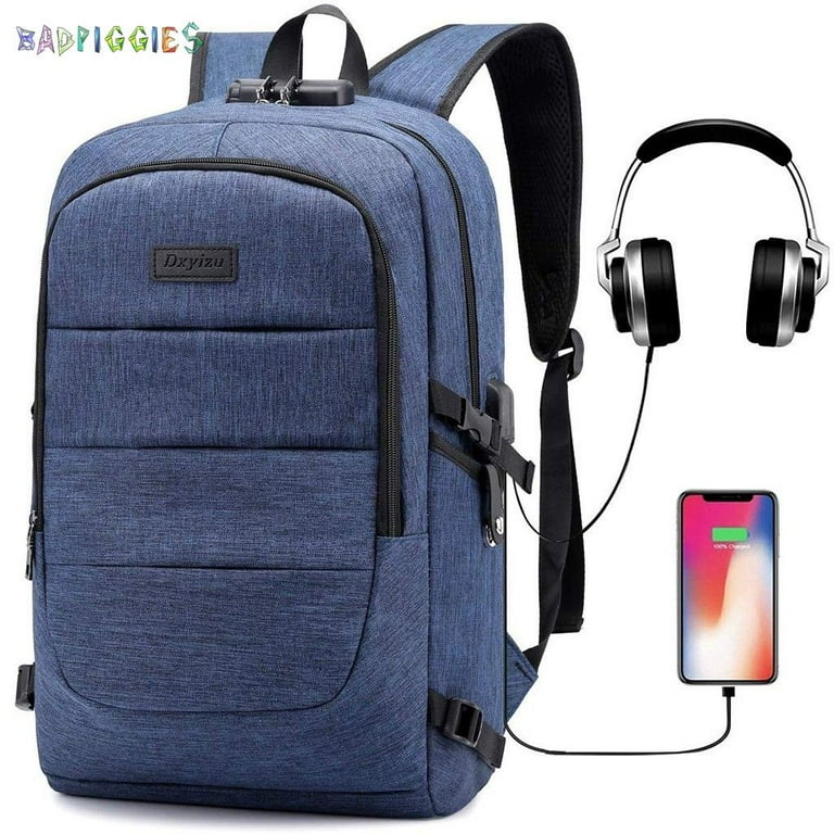 BadPiggies Travel Laptop Backpack Water Resistant Anti-Theft Bag