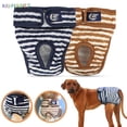 thumbnail image 1 of BadPiggies Washable Female Dog Diapers, Reusable Adjustable Doggie Diaper Wraps Super-Absorbent and Comfortable for Small Medium Dogs (L, Brown), 1 of 10