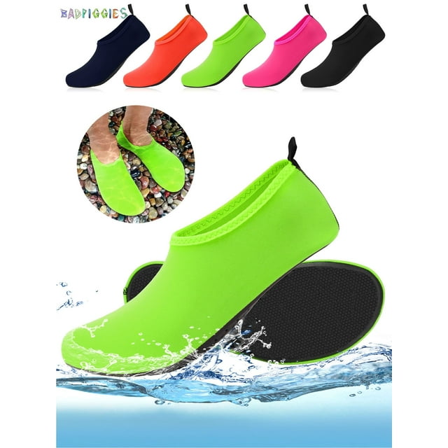 BadPiggies Water Socks Barefoot QuickDry Aqua Skin Shoes, Men Women