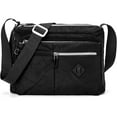 thumbnail image 1 of BadPiggies Waterproof Crossbody Bag for Women Nylon Messenger Bag Casual Shoulder Handbag Purse Bookbag (Black), 1 of 8