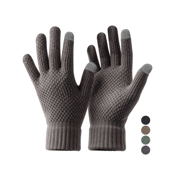 BadPiggies Winter Gloves for Men Women, Touch Screen Texting Warm Gloves with Thermal Soft Fleece Lining Elastic Cuff