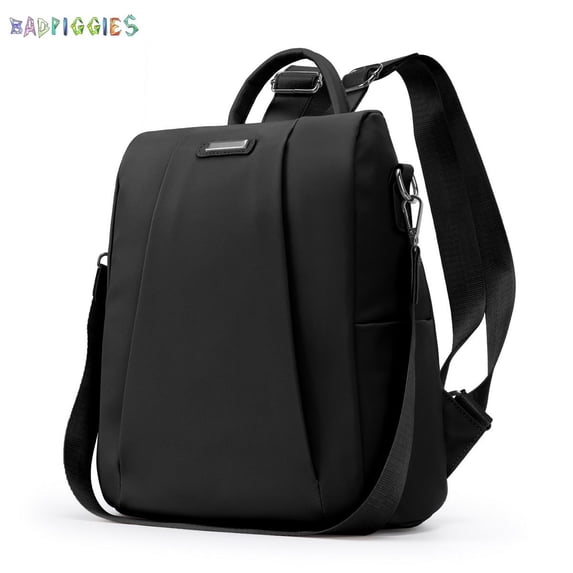 BadPiggies Women Backpack Purse Waterproof Oxford Anti-Theft Rucksack Lightweight Shoulder Bag "Upgated Thicken PU+Zipper 1.06lb"