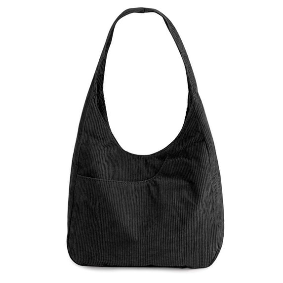 BadPiggies Women Corduroy Tote Bag Casual Handbag Hobo Satchel Shoulder Bag with Inner Pocket