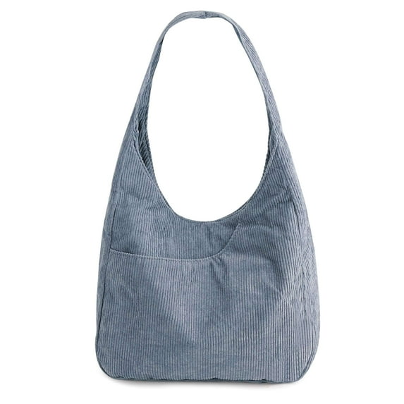 BadPiggies Women Corduroy Tote Bag Casual Handbag Hobo Satchel Shoulder Bag with Inner Pocket