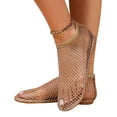 thumbnail image 1 of BadPiggies Women Shiny Gem Mesh Flats, Glitter Stretchy Net Shoes Ultra Comfortable Summer Slip On Sandals, 1 of 11