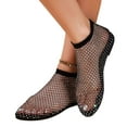 thumbnail image 1 of BadPiggies Women Shiny Gem Mesh Flats, Glitter Stretchy Net Shoes Ultra Comfortable Summer Slip On Sandals, 1 of 11