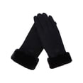 thumbnail image 1 of BadPiggies Women Winter Warm Gloves Sensitive Touchscreen Texting with Fleece Lined Windproof Gloves (Black), 1 of 9