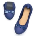 thumbnail image 1 of BadPiggies Women's Ballet Flats Slip On Round Toe Dress Shoes Foldable Ballerina Slippers US 6-10, 1 of 9